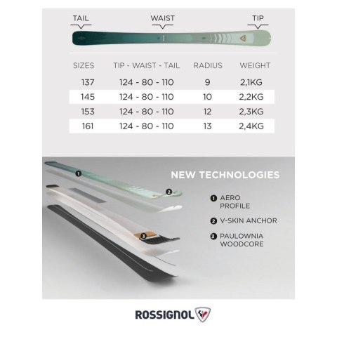 Narty skitourowe ROSSIGNOL ESCAPER W 80 Open Rossignol
