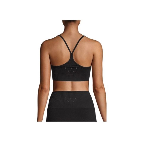 Top sportowy CASALL Seamless Graphical Rib Sports Top czarny Casall