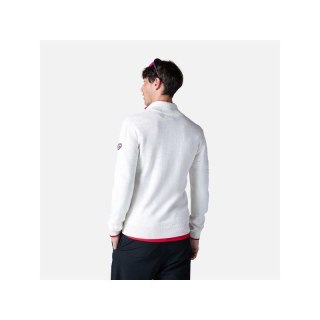 Sweter Rossignol Stripe 1/2 Zip Knit biały Rossignol