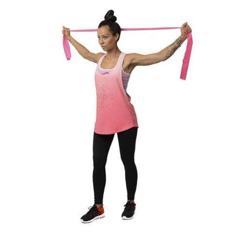 Taśma pilates HMS TP01 PINK 0.7 x 120 x 1200 MM 17-34-022 HMS