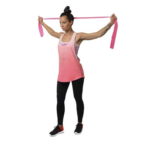 Taśma pilates HMS TP01 PINK 0.7 x 120 x 1200 MM 17-34-022 HMS