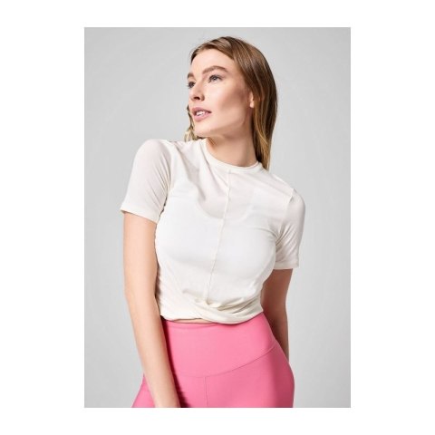 Koszulka CASALL Delight Short Wrap Tee biały Casall