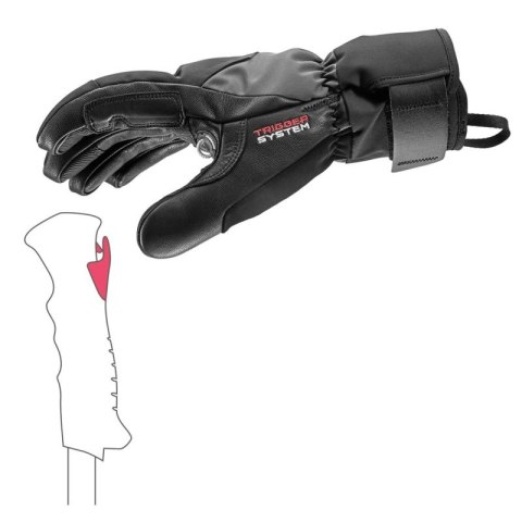 Rękawice narciarskie Leki Hevon Thermo 3D - black Leki
