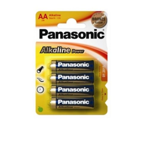 Baterie LR6 AA PANASONIC blister 4 sztuki