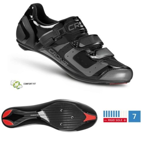 CRONO buty szosowe CR-3 czarne 43 nylon Crono