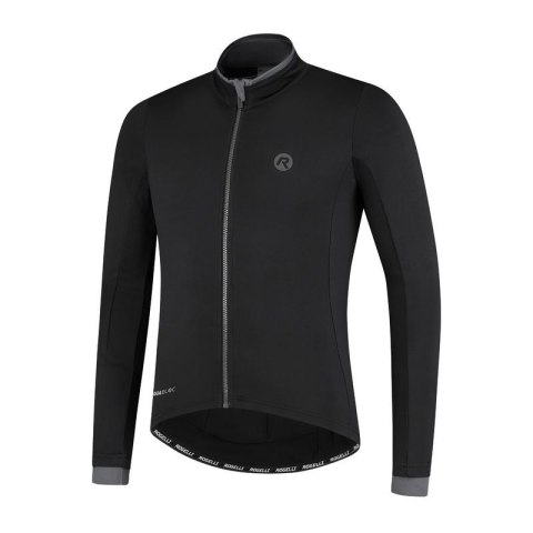 Rogelli koszulka długi rękaw Essential czarna XL Rogelli