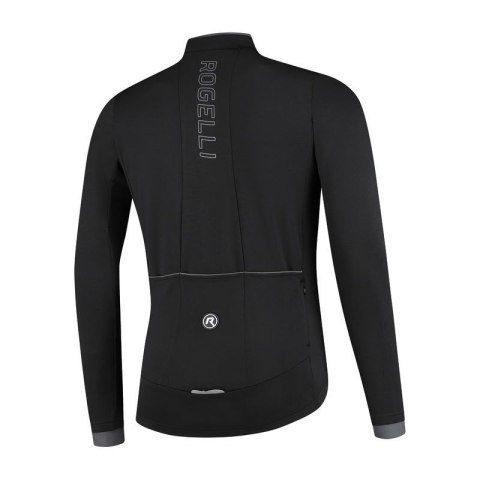 Rogelli koszulka długi rękaw Essential czarna XL Rogelli