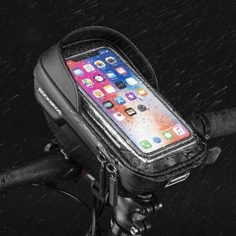 Rockbros torba na telefon na kierownicę, czarna Rockbros