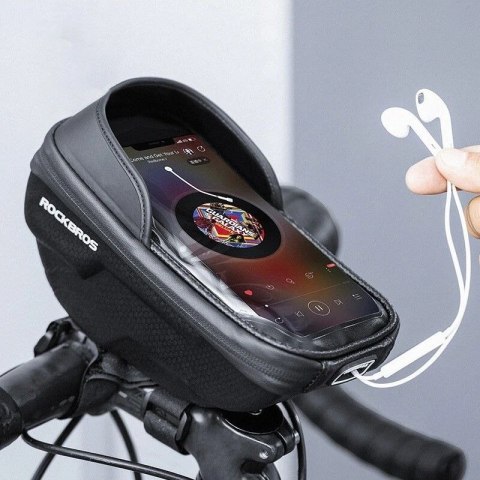 Rockbros torba na telefon na kierownicę, czarna Rockbros
