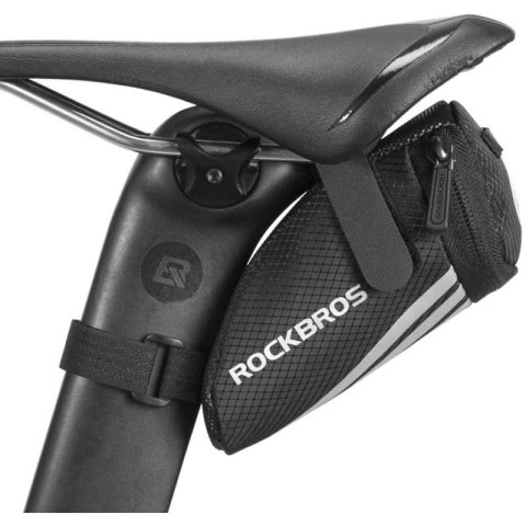 Rockbros torba podsiodłowa na rzep, czarna Rockbros