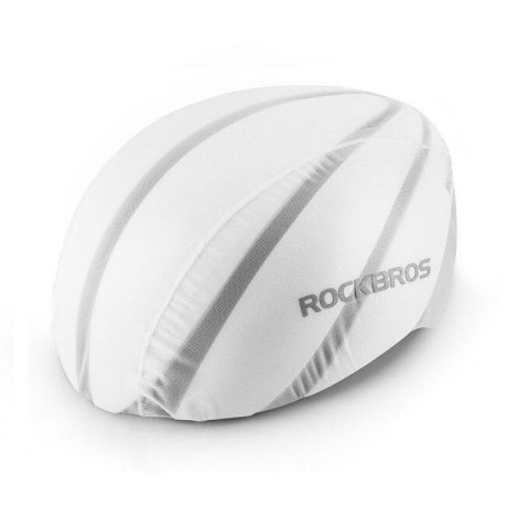 Rockbros wodoodporny pokrowiec na kask biały Rockbros