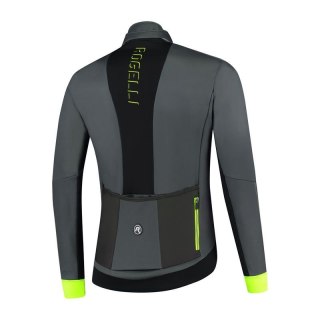 Rogelli kurtka zimowa HI VIS szaro-fluorowa S Rogelli