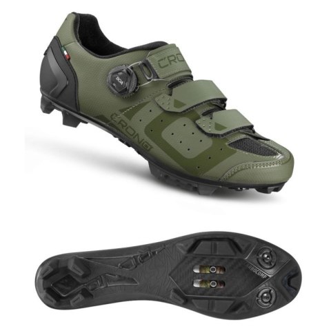 CRONO buty MTB CX-3-22 zielone 43 kompozyt Crono
