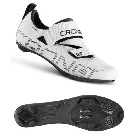 CRONO buty triatlonowe CT-1-20 białe 45 kompozyt Crono
