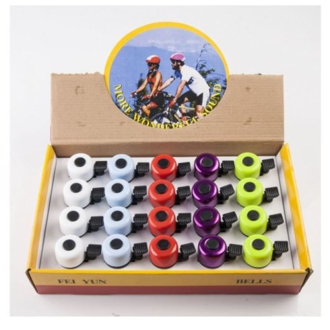 Dzwonek mini alu/kolor opakowanie 20 sztuk