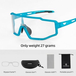 Rockbros okulary sportowe z polaryzacją, niebieski Rockbros