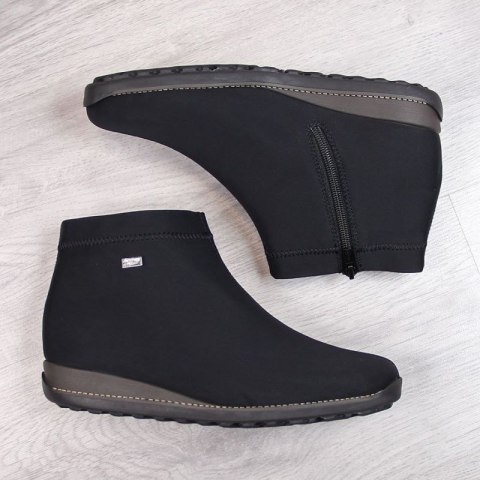 Botki damskie ocieplane czarne Rieker W 98251-00 Inny