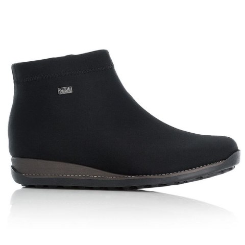 Botki damskie ocieplane czarne Rieker W 98251-00 Inny