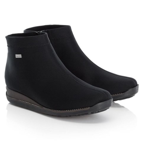 Botki damskie ocieplane czarne Rieker W 98251-00 Inny