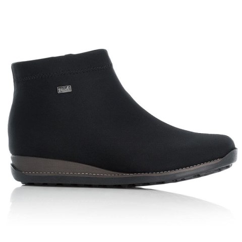Botki damskie ocieplane czarne Rieker W 98251-00 Inny