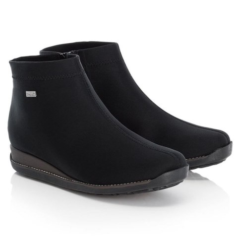Botki damskie ocieplane czarne Rieker W 98251-00 Inny