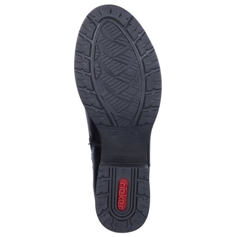 Kozaki skórzane Rieker W Z9591-00 czarne Inny