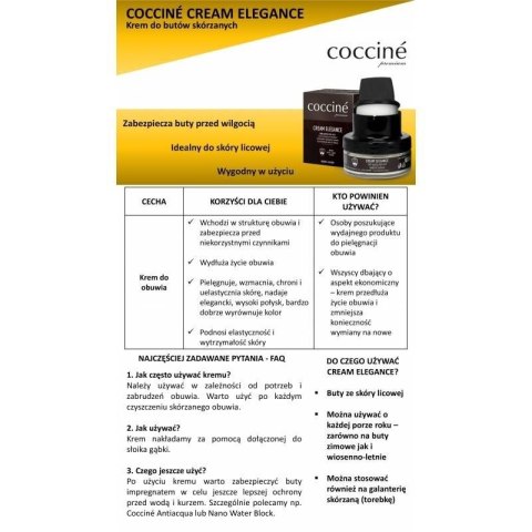 Preparat Coccine bezbarwny krem do skór licowych DA0241 Coccine