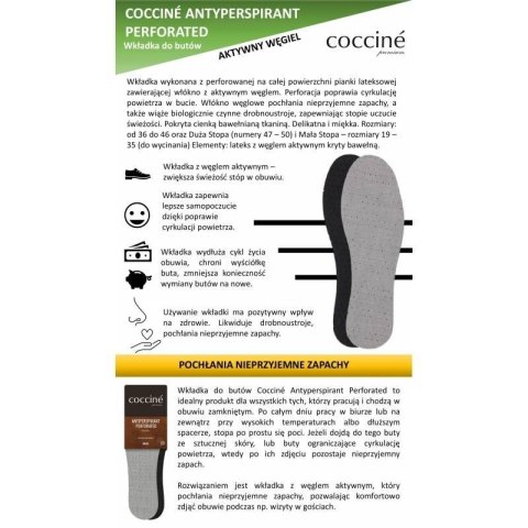 Wkładki do butów Coccine Antiperspirant Perforated DA0213 Inny