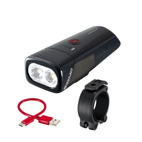 Sigma lampka przednia BUSTER 1100 FL czarna Sigma