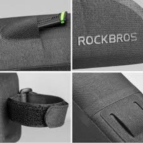 Rockbros torba na ramę wodoodporna 1l czarna Rockbros
