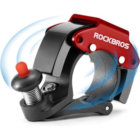 Rockbros dzwonek aluminiowy mechaniczny czerwony Rockbros