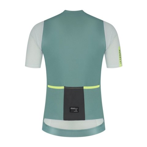 Rogelli koszulka FAST turkusowo-limonkowa XL Rogelli