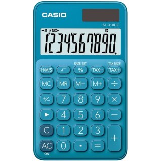 CASIO KALKULATOR KIESZONKOWY SL-310UC-BU NIEBIESKI, 10 CYFROWY WYŚWIETLACZ CASIO