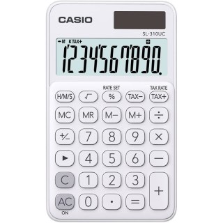 CASIO KALKULATOR KIESZONKOWY SL-310UC-WE BIAŁY, 10 CYFROWY WYŚWIETLACZ CASIO