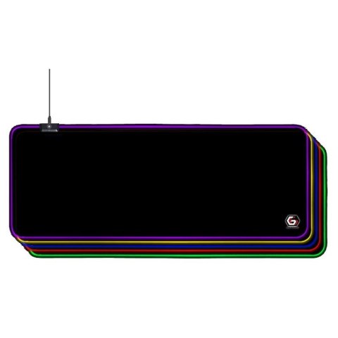 GEMBIRD PODKŁADKA POD MYSZ GAMING, Z EFEKTEM ŚWIETLNYM LED, CZARNA, ROZMIAR - L Gembird