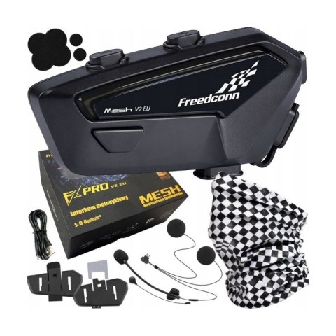 Interkom motocyklowy FreedConn FX Pro V2 EU MESH FreedConn