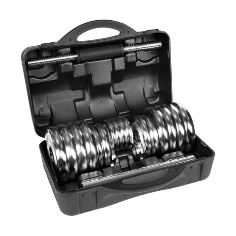 REBEL ACTIVE HANTLE REGULOWANE CHROMOWANE W WALIZCE Z GRYFEM, ZESTAW 30 KG Rebel