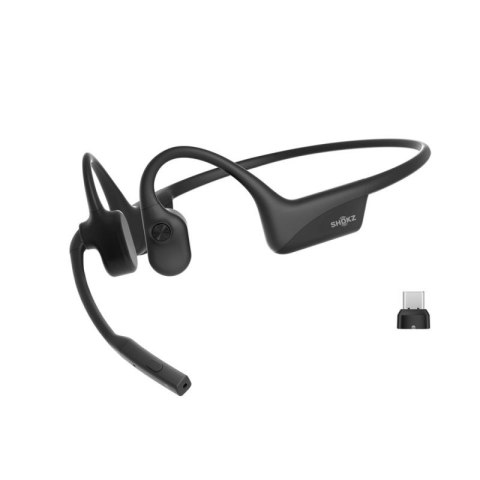 Słuchawki bezprzewodowe kostne Shokz OpenComm2 USB-C czarne