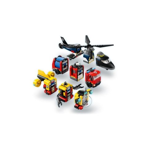 LEGO CITY 60462 Zestaw z helikopterem, wozem strażackim i łodzią podwodną Lego