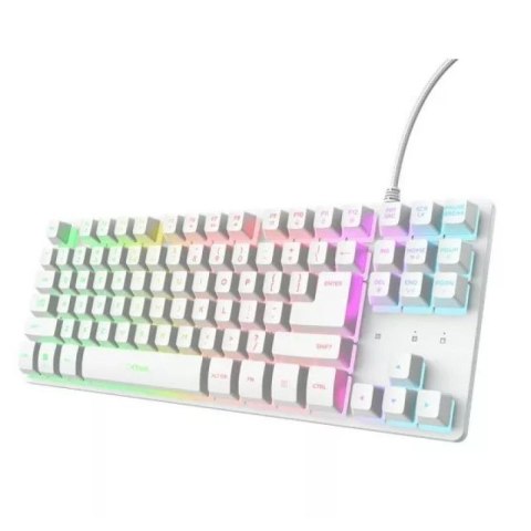Klawiatura TKL Trust GXT 833W Thado White Trust