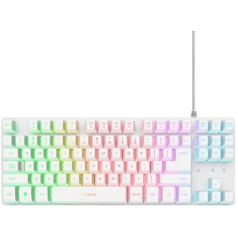 Klawiatura TKL Trust GXT 833W Thado White Trust