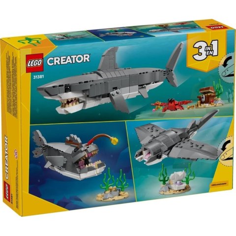 LEGO Creator 31381 Groźny rekin ze skrzynią skarbów Lego