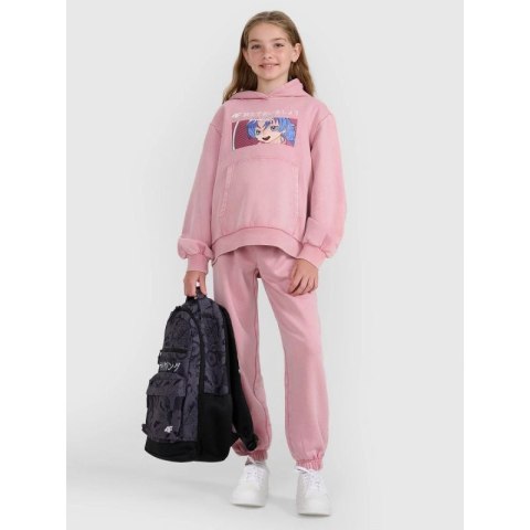Bluza dresowa nierozpinana z kapturem dziewczęca 4F 4FJRAW25TSWSF2294-54S 4f