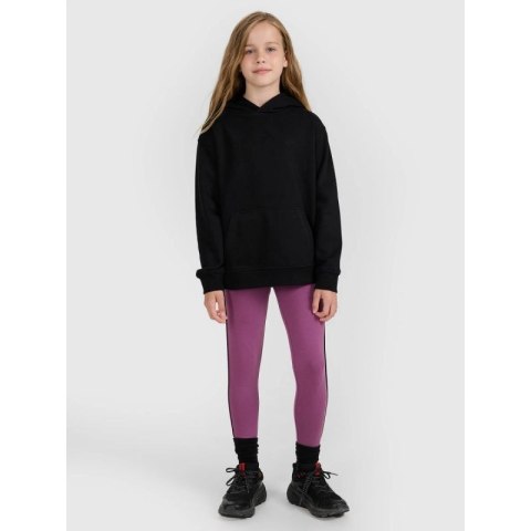Bluza dresowa nierozpinana z kapturem dziewczęca 4F 4FJWMM00TSWSF1862-20S 4f