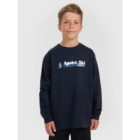 Longsleeve regular z nadrukiem chłopięcy 4F 4FJRAW25TLONM587-31S 4f