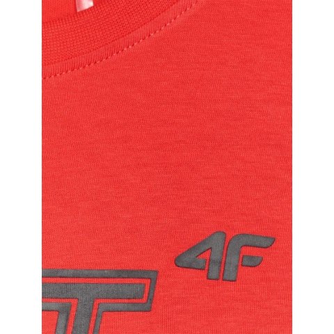 T-shirt oversize z nadrukiem dziecięcy 4F 4FJRSS25TTSHU3296-62S 4f