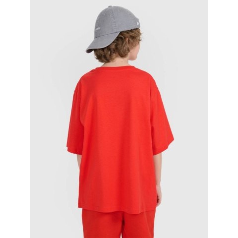 T-shirt oversize z nadrukiem dziecięcy 4F 4FJRSS25TTSHU3296-62S 4f