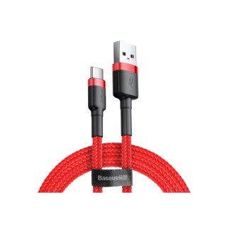 Kabel Baseus Cafule CATKLF-A09 (USB 2.0 - USB typu C ; 0,50m; kolor czerwony) Baseus