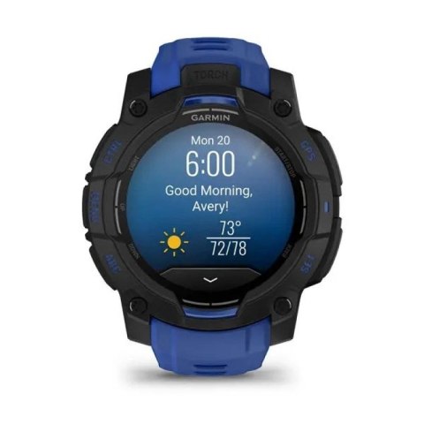 Smartwatch GARMIN Instinct 3 AMOLED 45mm Black/Bolt Blue Garmin
