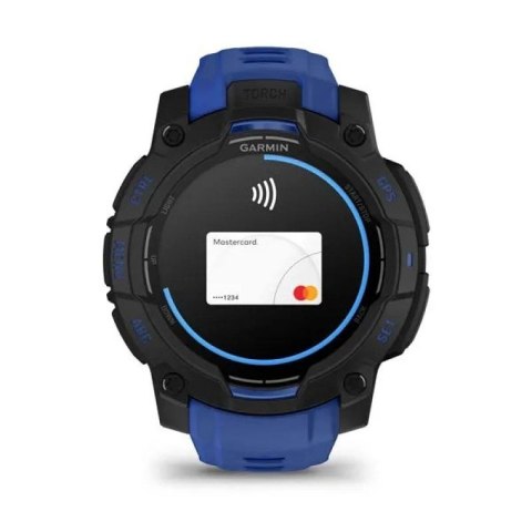 Smartwatch GARMIN Instinct 3 AMOLED 45mm Black/Bolt Blue Garmin